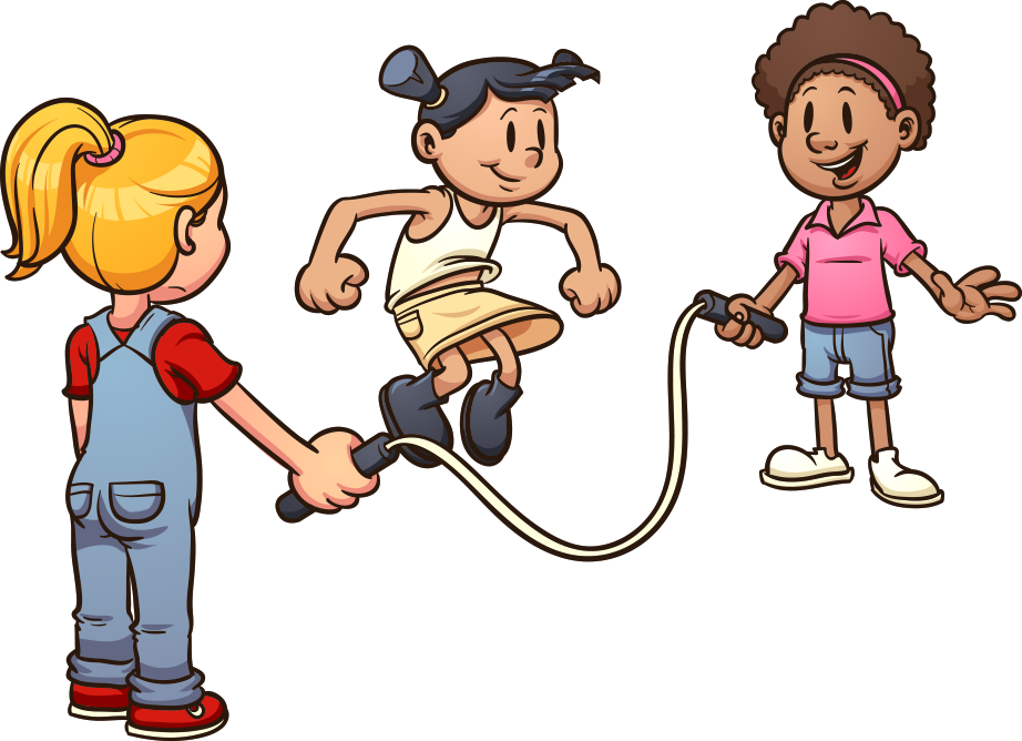 Play Jump Ropes Cartoon Clip Art - Jump Rope Cartoon (922x668)