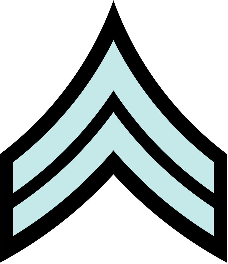 File U S Police Corporal Rank Svg Sgt Rank Army 883x1024 Png Clipart Download