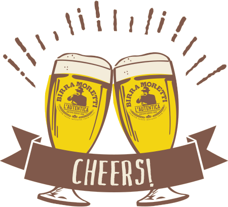 Cheers - Beer Glass Cheers Png (450x408)