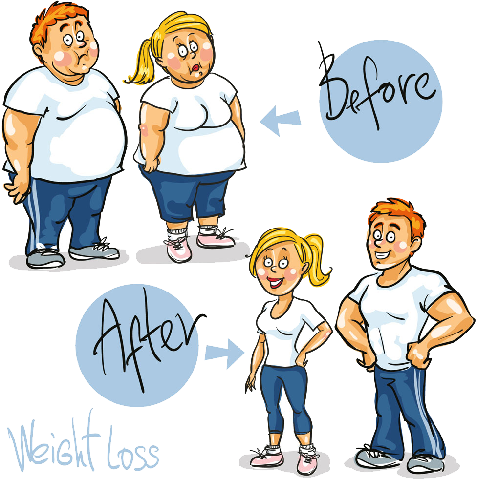 Weight Loss Cartoon Royalty-free Clip Art - Weight Loss: 30 Tips On How To Lose Weight Fast Without (1000x1000)