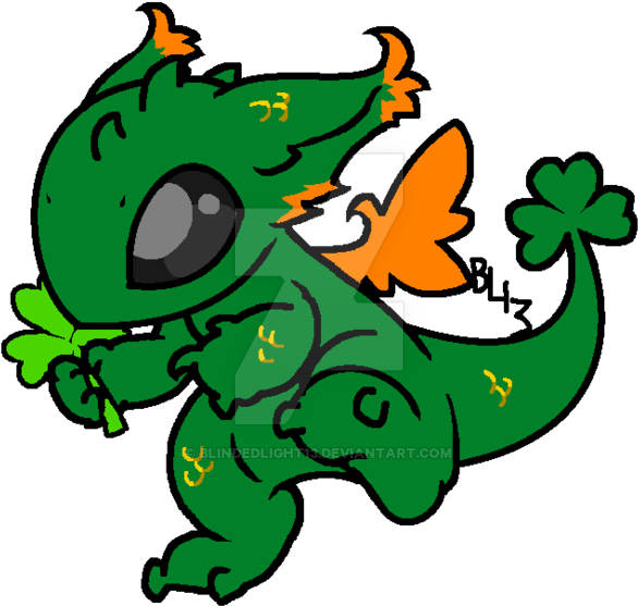 Patrick's Day-chaumis Dragon By Blindedlight13 - Dragon (600x600)