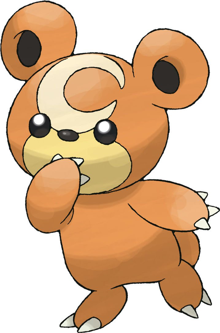 Teddiursa Sugimori Artwork - Ursaring Pokemon (1080x1080)