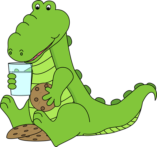 Alligator Eating Clipart - Dinosaur Eating Clip Art (550x515)