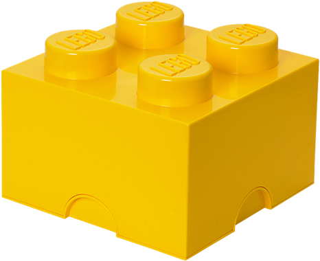 Yellow Stars Clip Art Download - Lego Storage Brick 4 Yellow (600x450)
