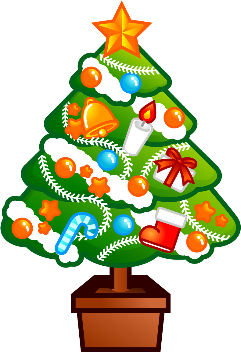 Christmas Tree Illustration 01 Cute Illustration Stock - Christmas Day (920x1259)