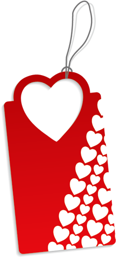 Red Heart-shaped Tags Png Image - Palace Of Westminster (512x512)