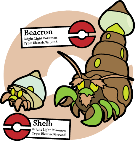 Hermits With Flashlights By Sageroot - Hermit (456x477)