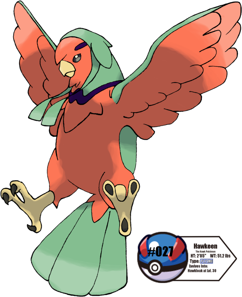 The Hawk Pokemon By Eevee1007 - Pokémon (818x976)