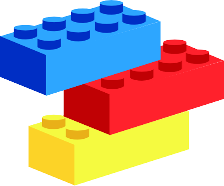 Ole Kirk Christiansen - Lego Blocks Clipart (447x371)