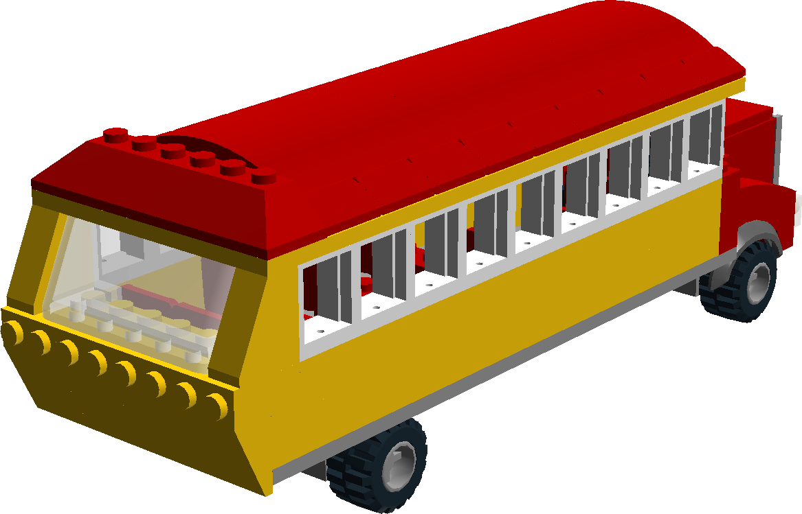 Lego Samoa Bus Above Back Right By Masinat - School Bus (1167x749)