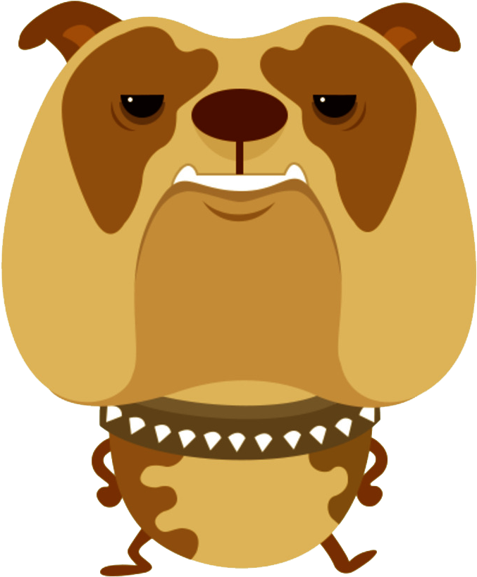 Ferocious Big Dog Vector - Dog (930x981)