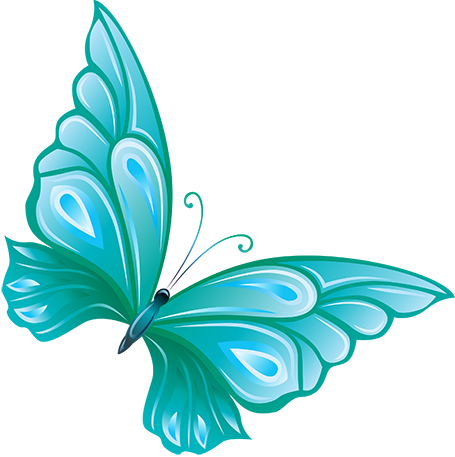 Tubes Papillons - Butterfly Clipart With Transparent Background (455x457)