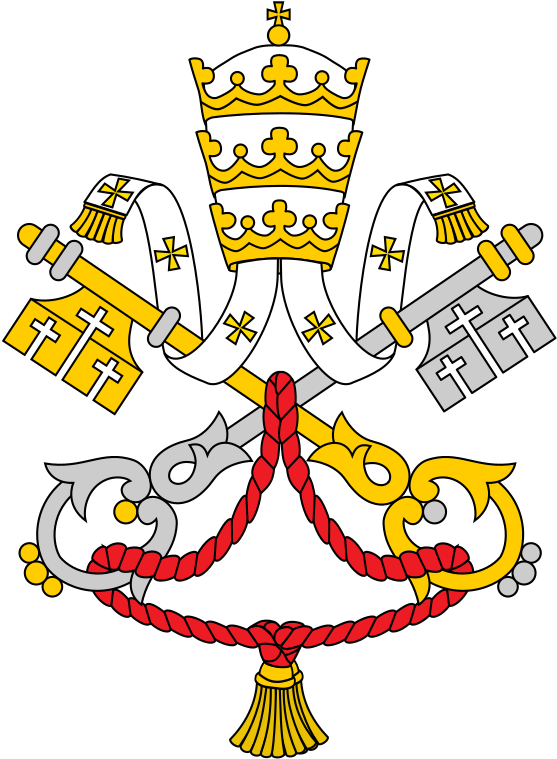 Emblem Of The Holy See Usual - Coats Of Arms Of The Holy See (563x768)