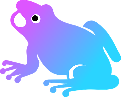 Colorize Frog Nature Frog Frog Frog Frog F - Frog Silhouette Clipart (422x340)