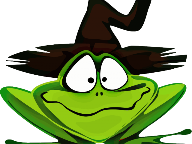 Green Frog Clipart Halloween - Kissed A Witch Throw Blanket (640x480)