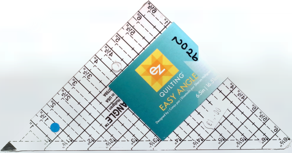 Ez Quilting Triangle Easy Angle - Ez Quilting Easy Angle Acrylic Template, 17cm (1000x525)