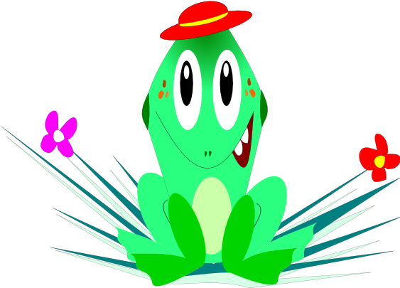 Cute Cartoon Frog Clip Art On Your Personal Or Commercial - Clip Art (566x513)