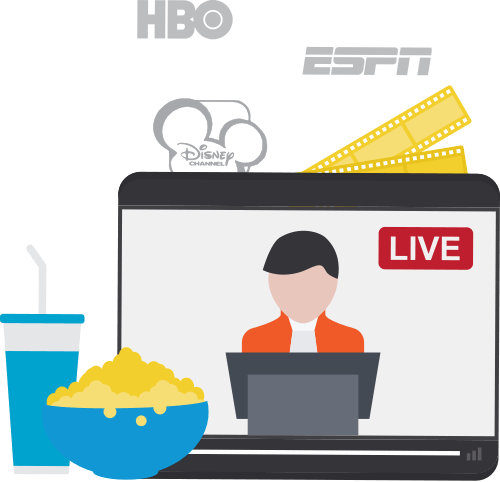 What Is Sling Tv - Espn (500x482)