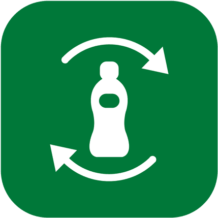 Recycle Bottle - Circle Green Leaf Png (512x512)