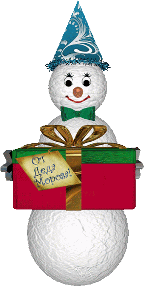 ❄❄❄красивое Поздравление С Новым Годом 2017❄❄❄ - Снеговик Гиф (497x624)