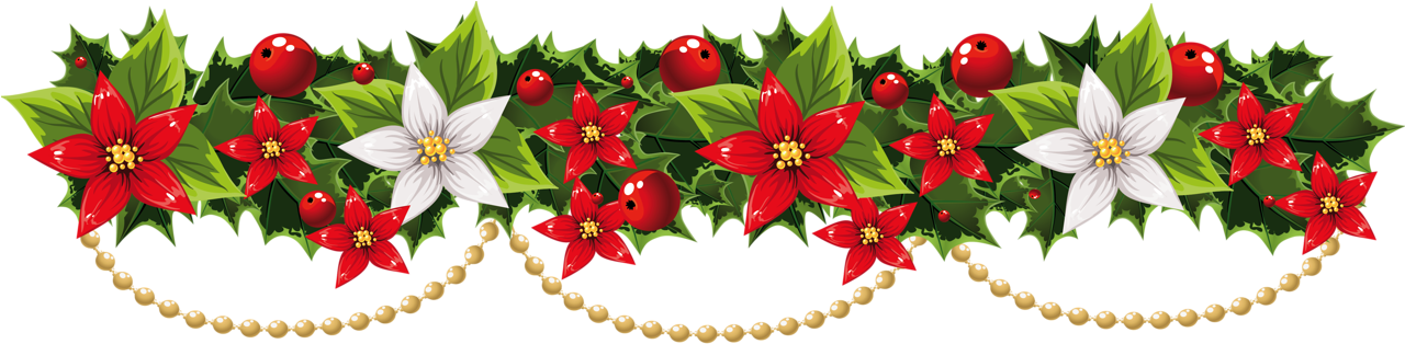 Christmas Garland Clipart Clipartsgram - Christmas Wreath Banner Clipart (1297x336)