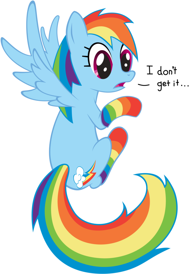 I Dont Et It Rainbow Dash Twilight Sparkle Pinkie Pie - Illustration (728x1096)