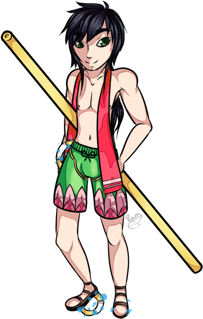 Ne Zha [ Pool Skin Idea ] By Gengarchimmy - Cartoon (500x650)