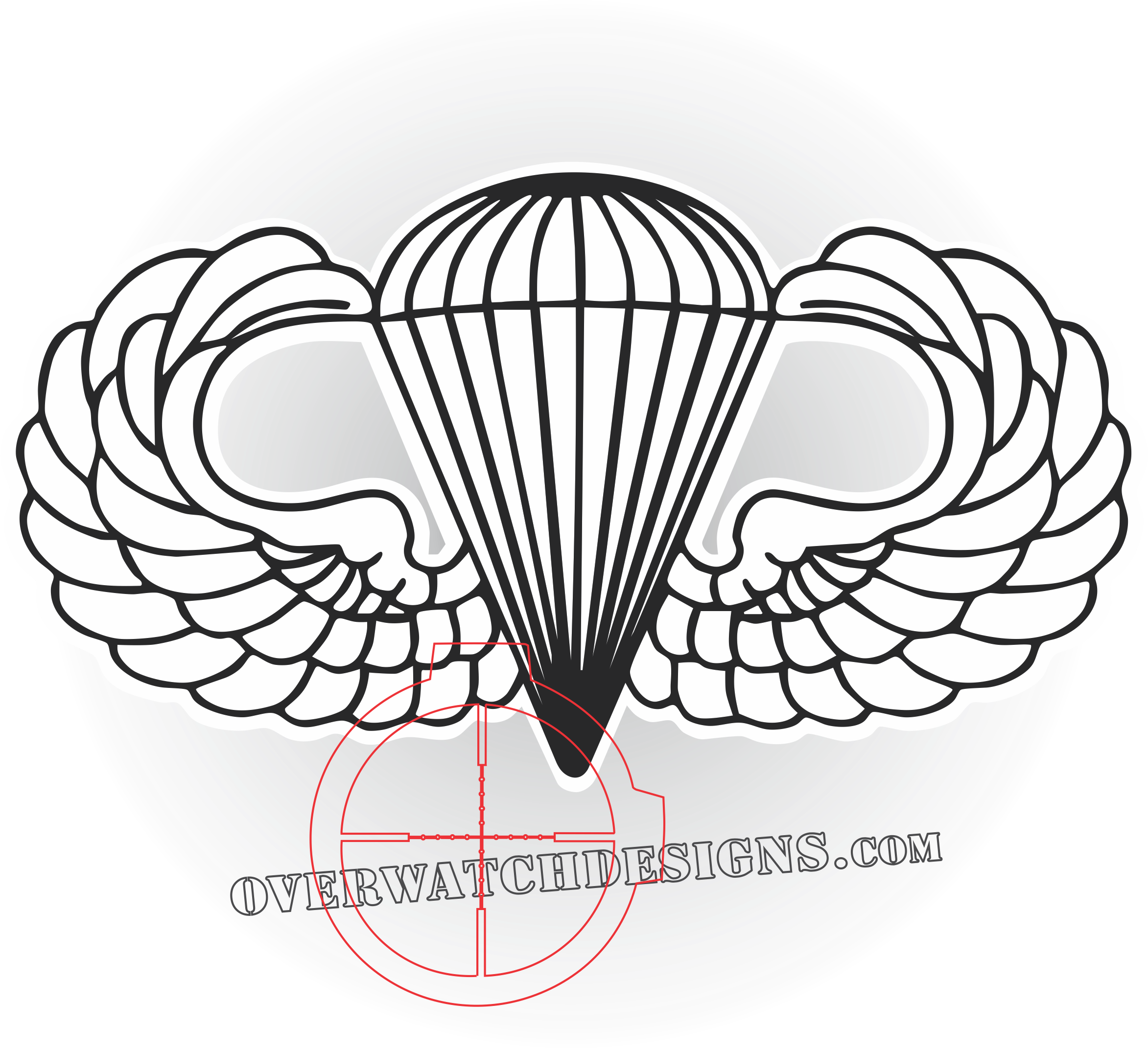 Shabbat Coloring Pages - Airborne Wings Outline (2401x2393)