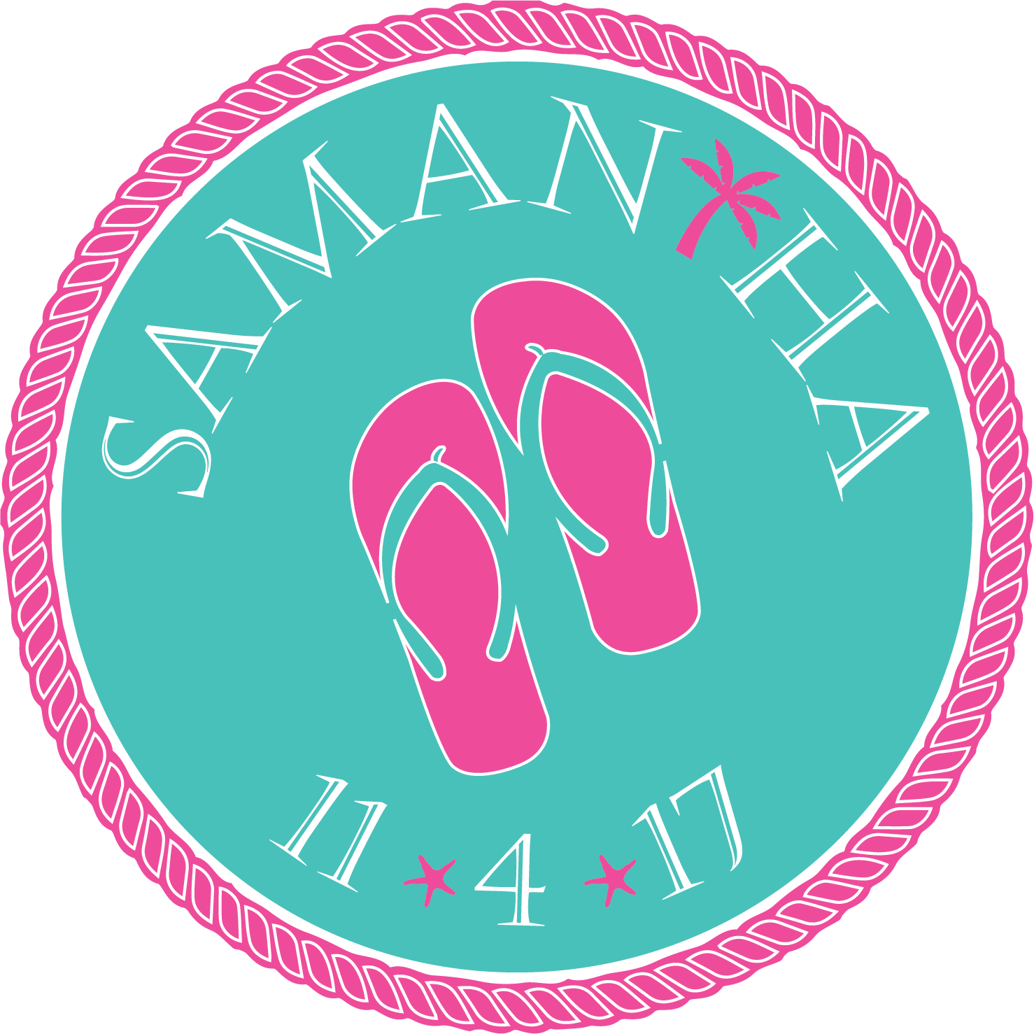 Beach Mitzvah Logo Design - Bar And Bat Mitzvah (1478x1478)