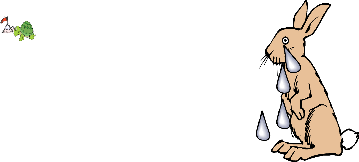 The Hare Woke Up And Realized That He'd Lost The Race - Cartoon (1390x627)