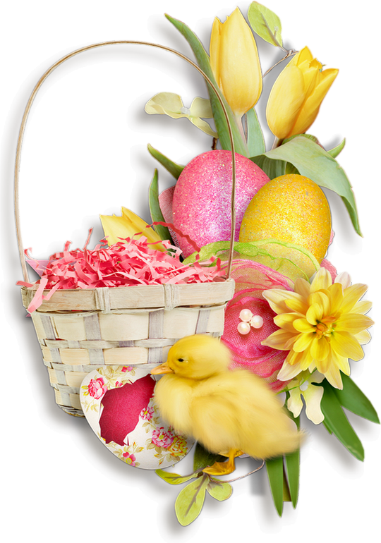 Floral Design Easter Basket Flower - Breakfast (540x770)