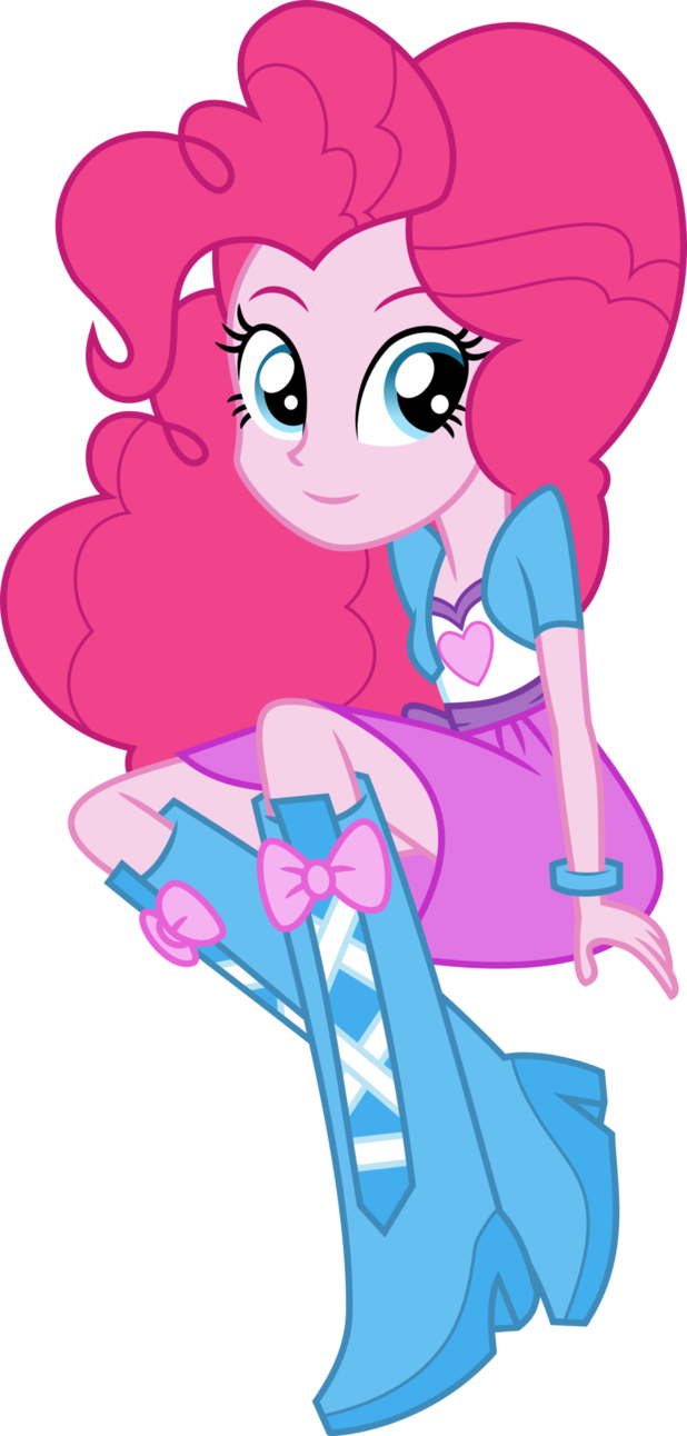 Just Cute Pinkie Pie - Pinkie Pie Eqg Vector (618x1292)