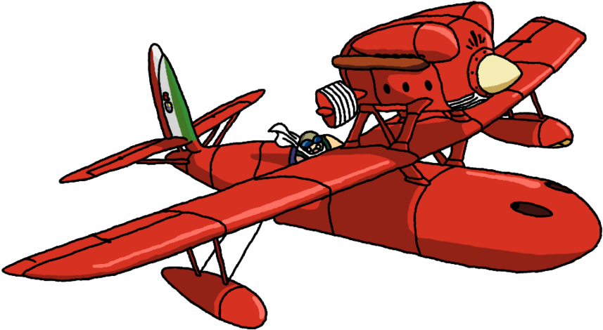 Porco Rosso By Theducktorwho - Porco Rosso Plane Badge (894x894)