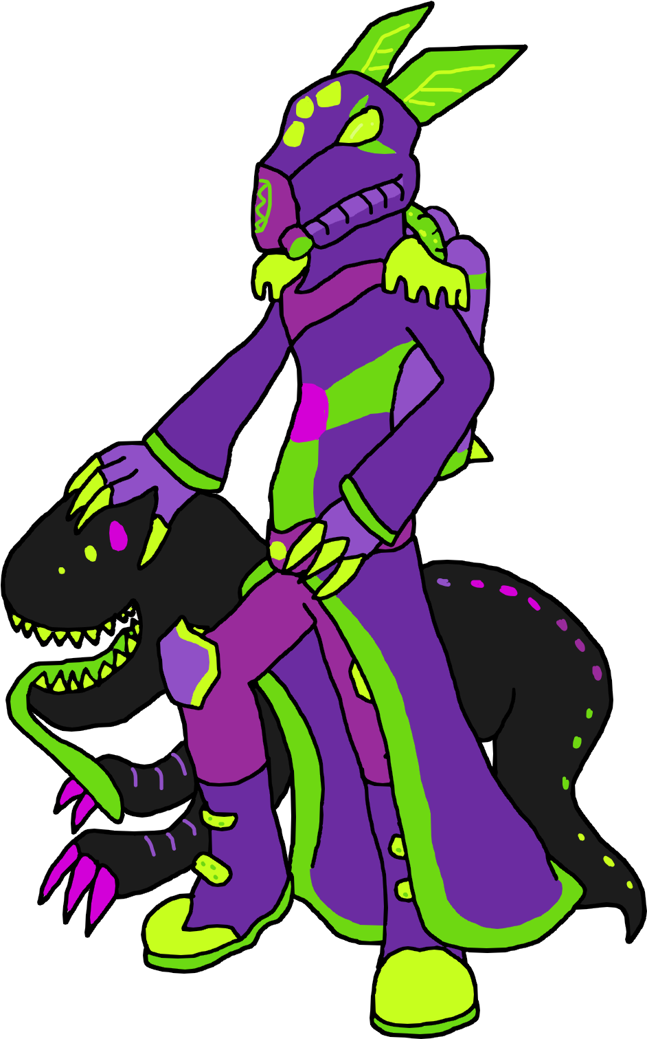 Crab Lizard - Illustration (1200x1600)