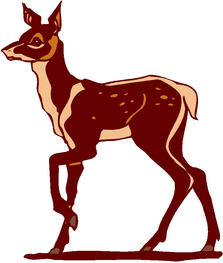 Free Red - Red Deer Clip Art (750x886)