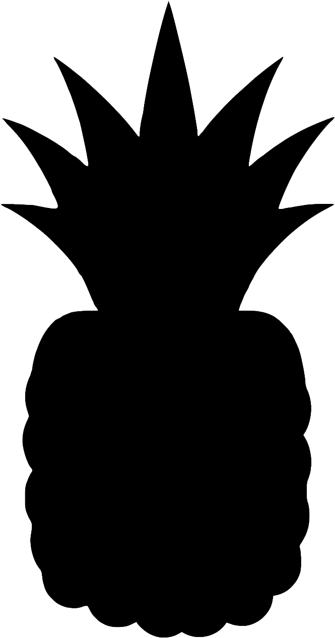 A Plain White Dress // An Iron // - Black Pineapple Png Clipart (768x1400)