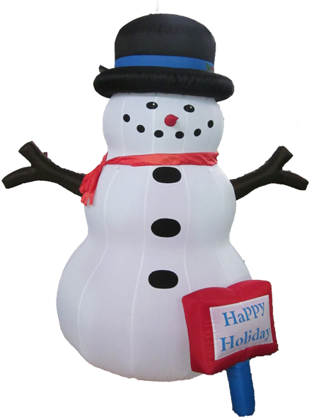 20 Foot Inflatable Snowman - Inflatable Snowman (453x600)