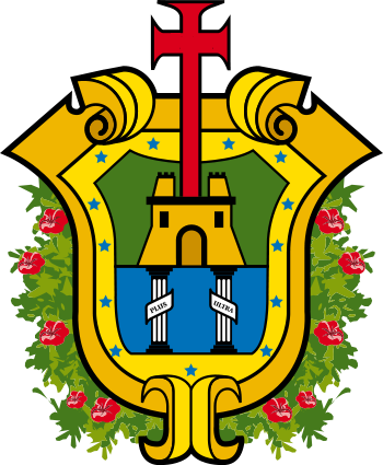 El Gran Estado De Veracruz - Veracruz Mexico Coat Of Arms (350x425)