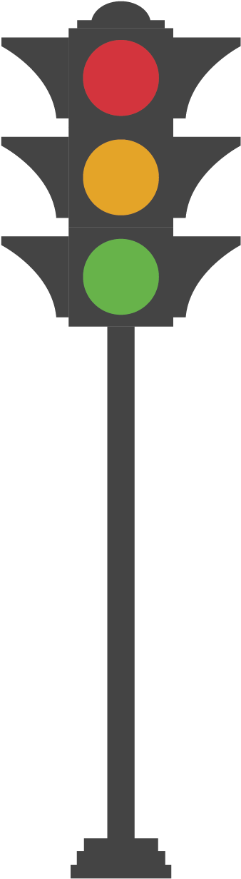 Traffic Light Road Transport Pedestrian Crossing Icon - Vector Traffic Light Roads (1500x1500)