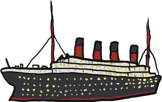 Free Titanic Clip Art - Rms Titanic (600x400)