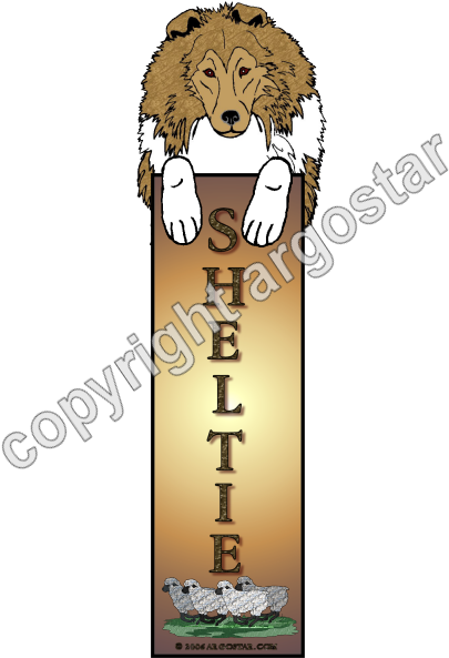 Sheltie Bookmark Sable - Sheltie Bookmark Sable (609x609)