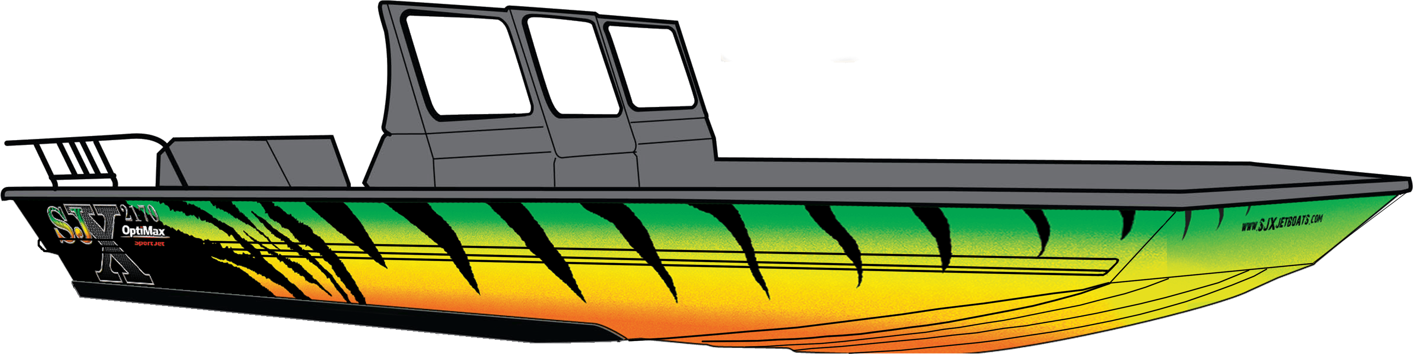 Sjx Fishing Models - Firetiger Boat (4820x1274)
