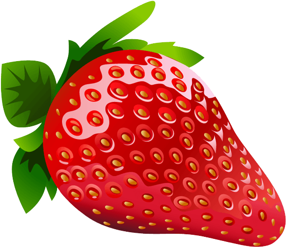 Strawberry Image Clipart - Fruits Vector (600x530)