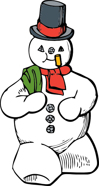 Snowman Clip Art Free Vector - Snowman Clip Art (318x595)
