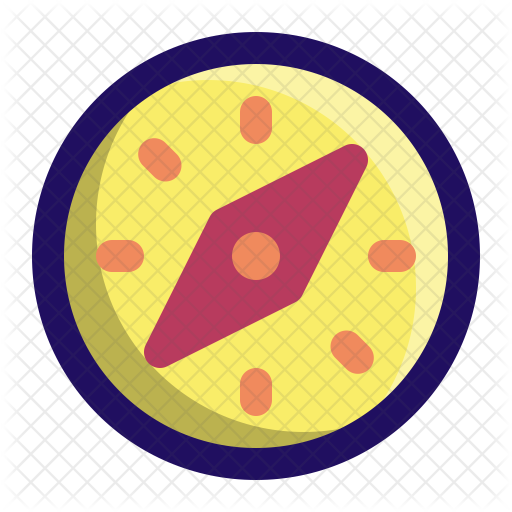 Compass Icon - Points Of The Compass (512x512)