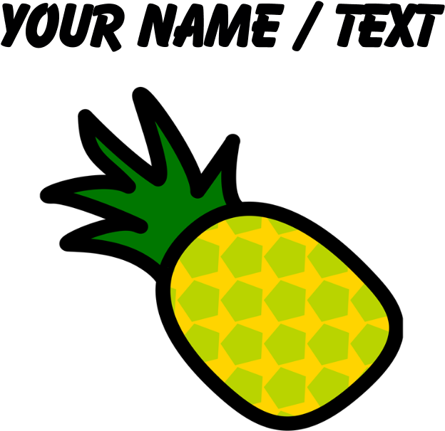Custom Pineapple Icon Shower Curtain - Custom Pineapple Icon Shower Curtain (700x700)