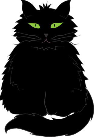 Shaggy Cat Stories - Black Cat (311x450)