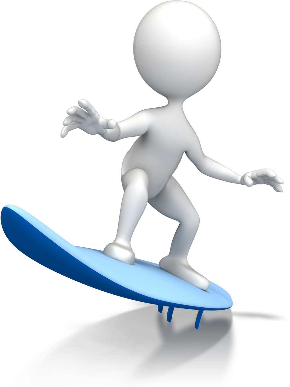 Presentermedia Surfing Presentation Powerpoint Animation - Stick Figure Surfing (1600x1600)