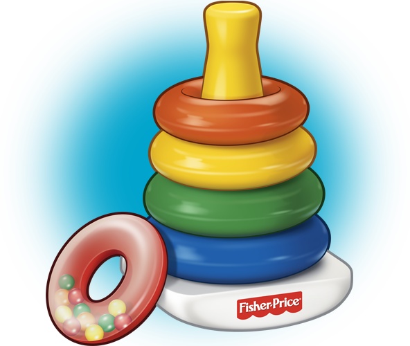 Fisher-price • Agency - Fisher Price Rock A Stack (592x500)