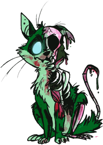 Quantum Quirkiness And Feline Existential Questions - Cartoon (400x494)